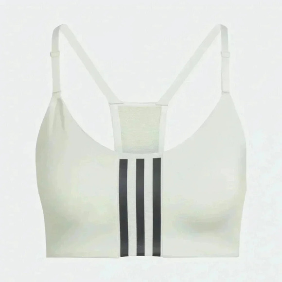 adidas Aeroimpact Training Light-Support Bra, Linen Green/Carbon, Size XS D-DD - Picture 4 of 10